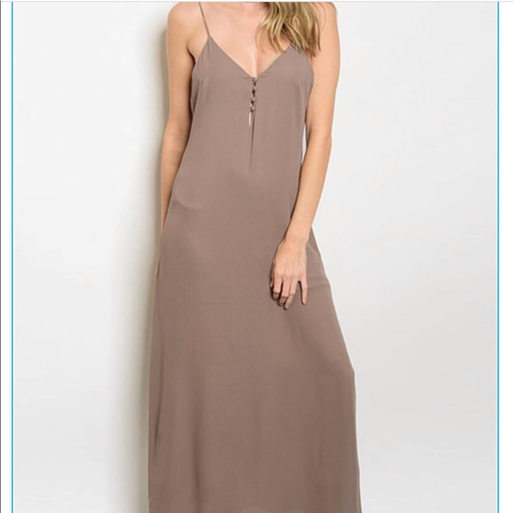 Long brown dress